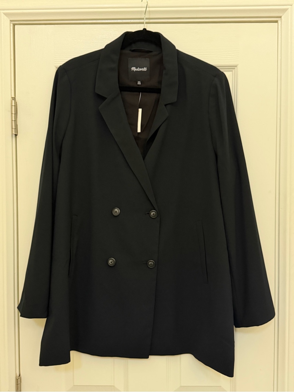 NWT Madewell Women’s Double Breasted Blazer in Black